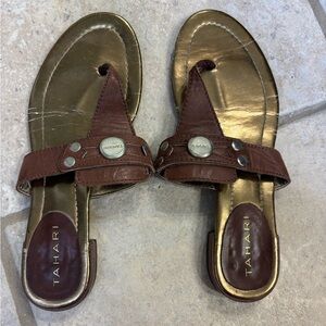 Size 7 Brown Tahari Sandals